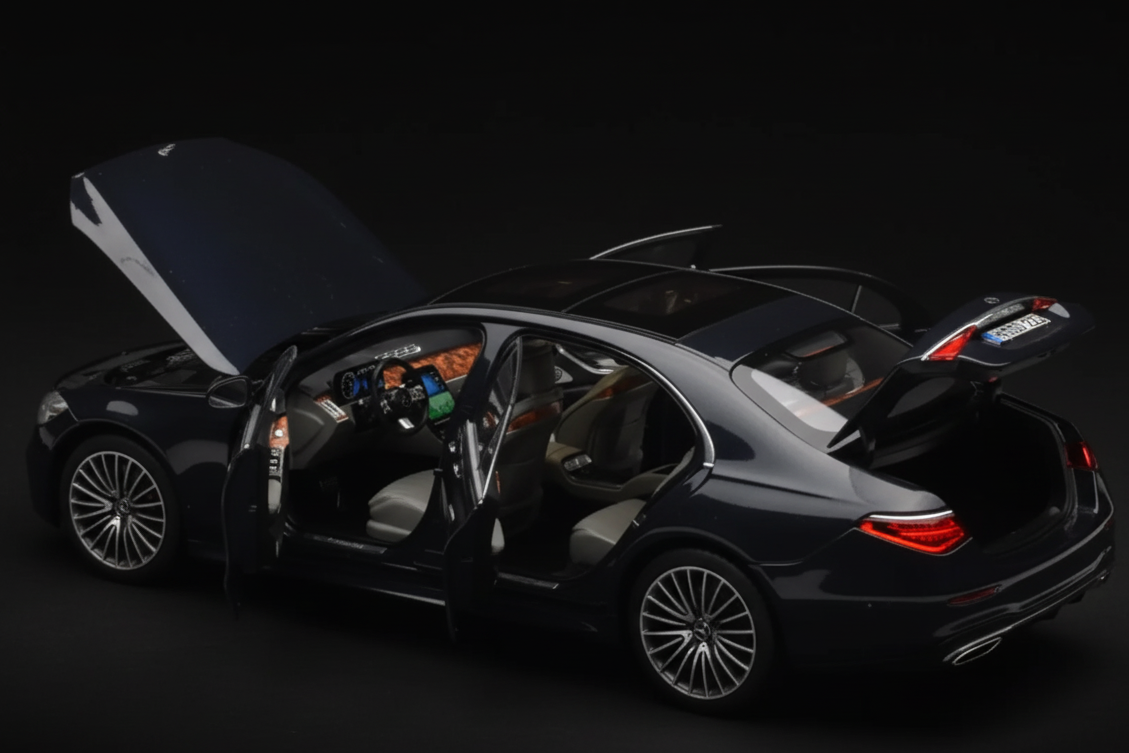 Mercedes S-Class AMG Line W223 Anthracite Blue - MiniTorque 1:18
