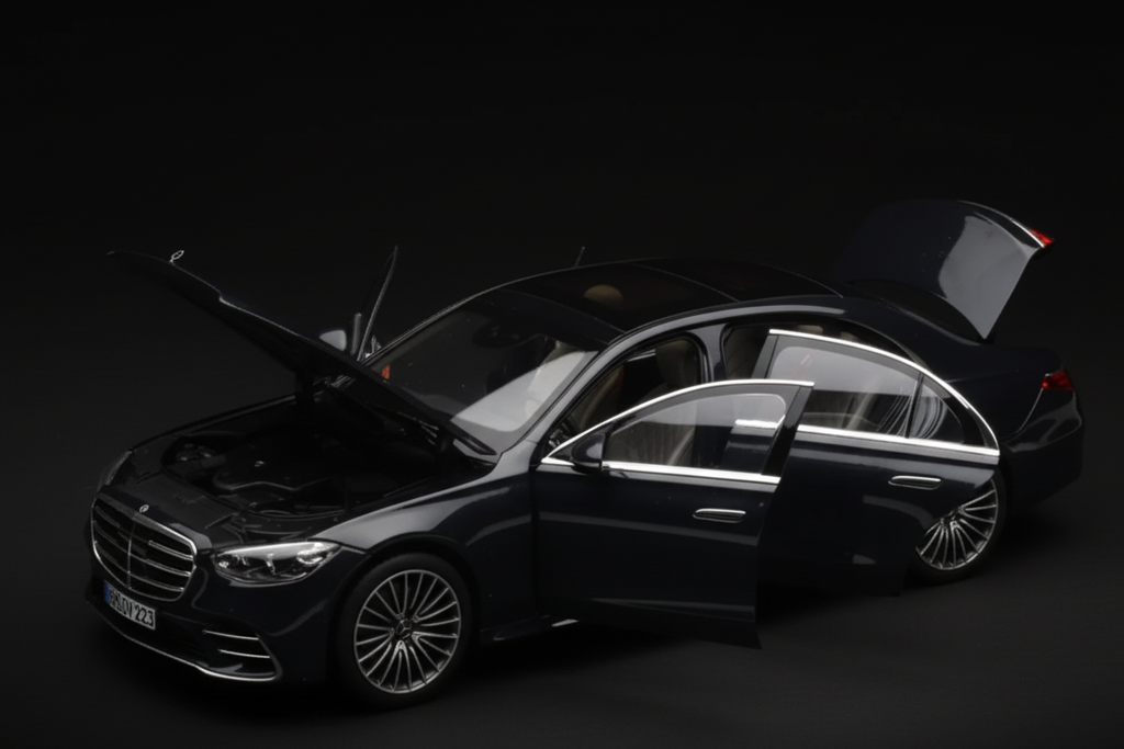Mercedes S-Class AMG Line W223 Anthracite Blue - MiniTorque 1:18