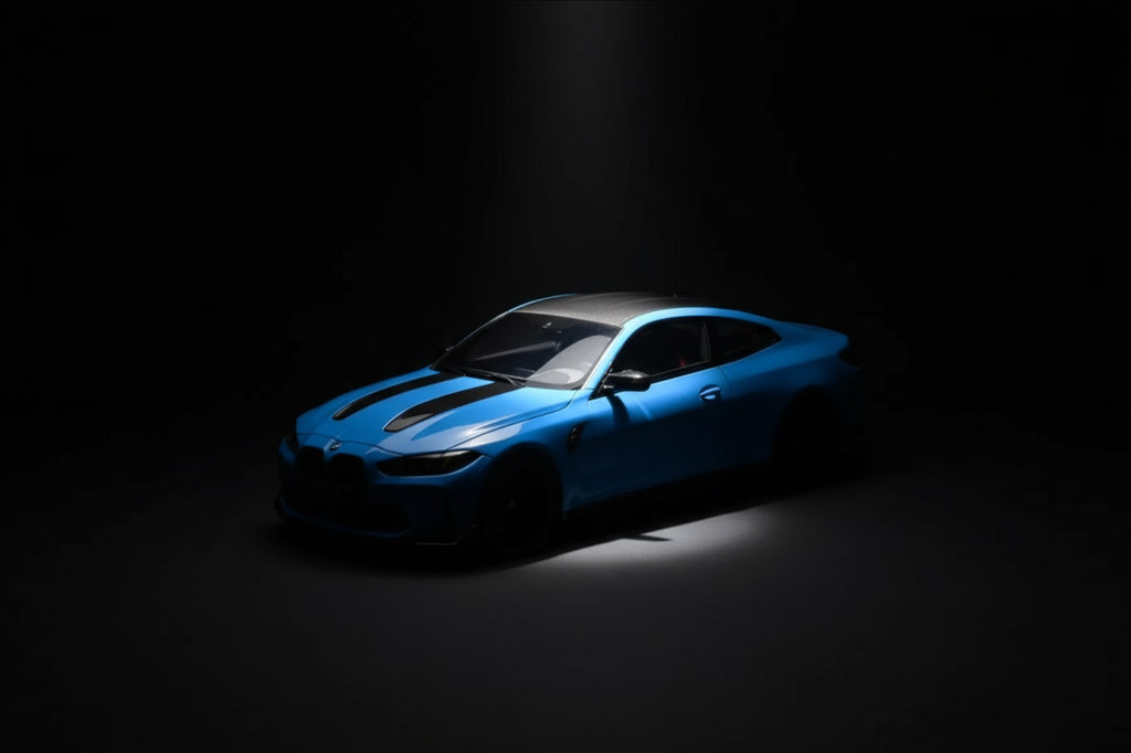 BMW M4 CS G82 Riviera Blue 1:18 Scale Model