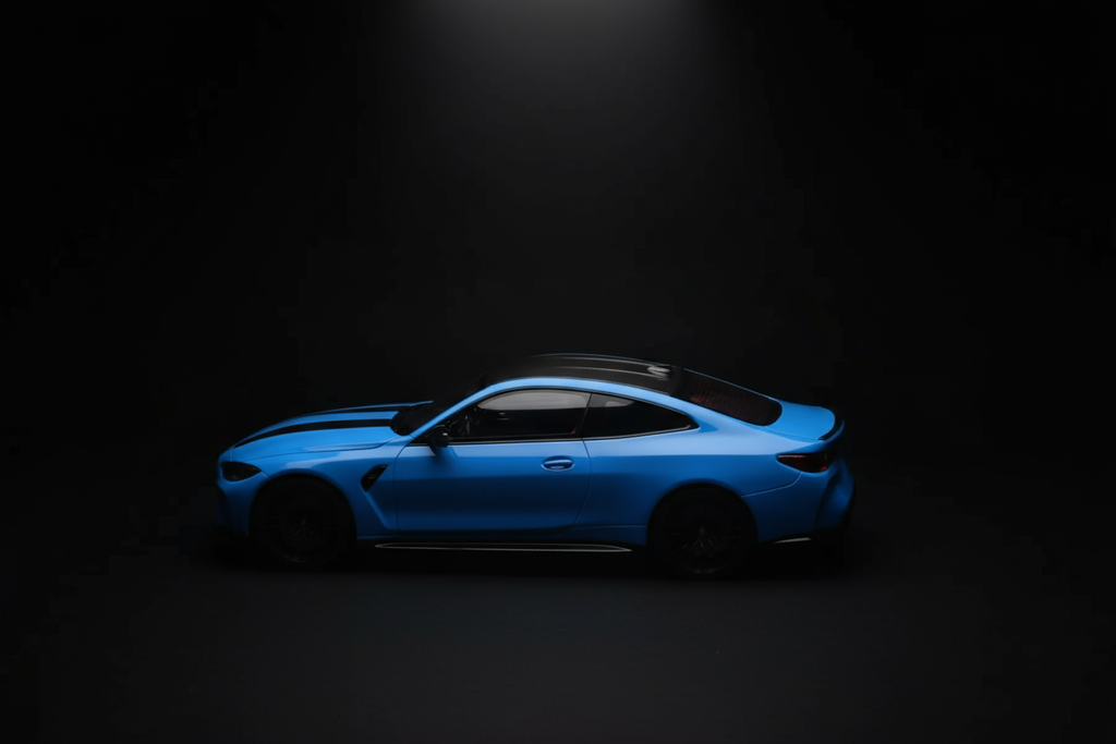 BMW M4 CS G82 Riviera Blue 1:18 Scale Model
