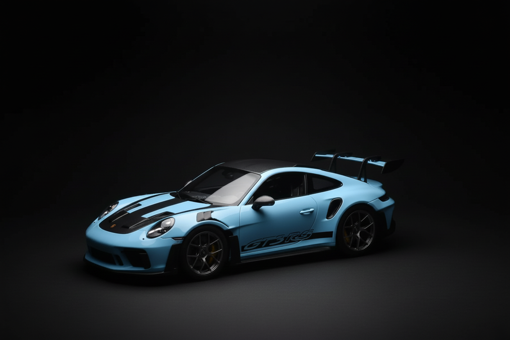Porsche 911 992 GT3 RS Weissach Pack Gulf Blue - MiniTorque 1:18