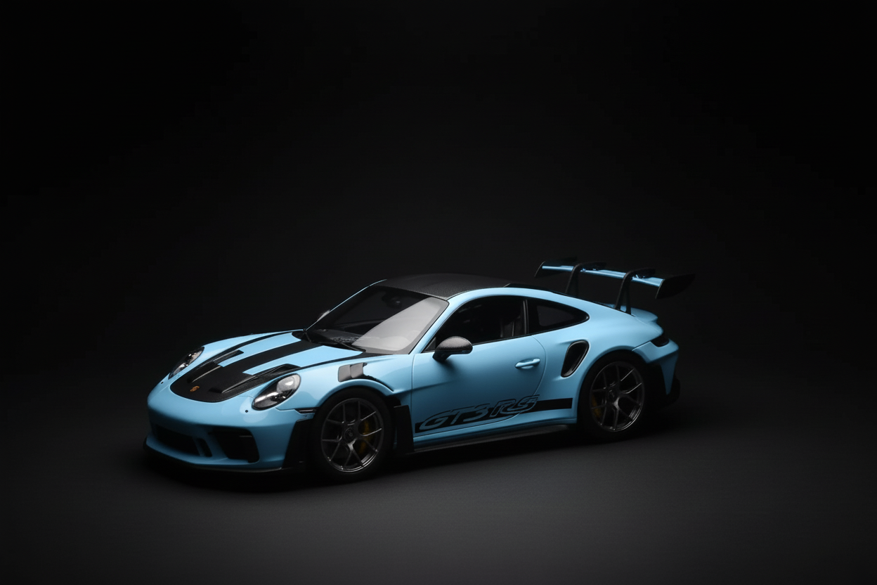 Porsche 911 992 GT3 RS Weissach Pack Gulf Blue - MiniTorque 1:18