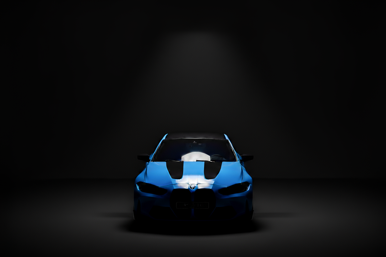 BMW M4 CS G82 Riviera Blue 1:18 Scale Model